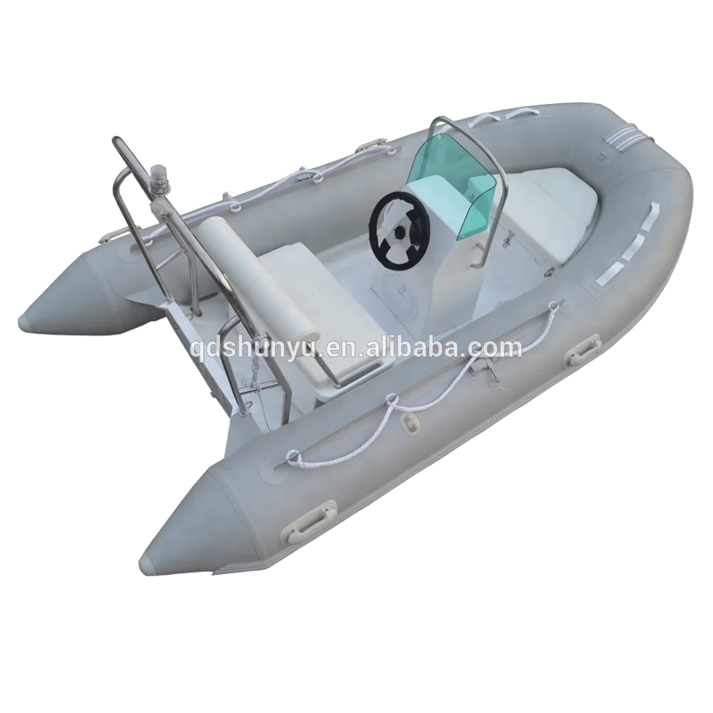 
2019Year New Model 12ft 4persons hypalon or pvc Fiberglass Hull fishing boat with 20hp outboard engine 
