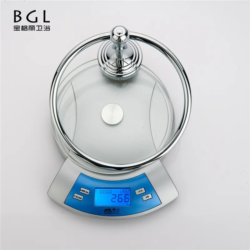 
22132 Bathroom Accessories Brass Chrome Round Towel Ring 