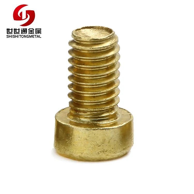 
DIN 912 M3*5HM Hexagon Socket Head Machine Thread Finish Plain Brass Caps Screws 