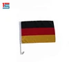 Promotional custom printing Germany hanging car flags with polyester material and plastic pole
