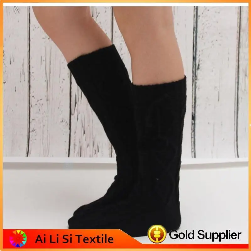 High Quality Handmade Knitted Boot Socks Casual Knitted Ladies Boot Socks With Great Price
