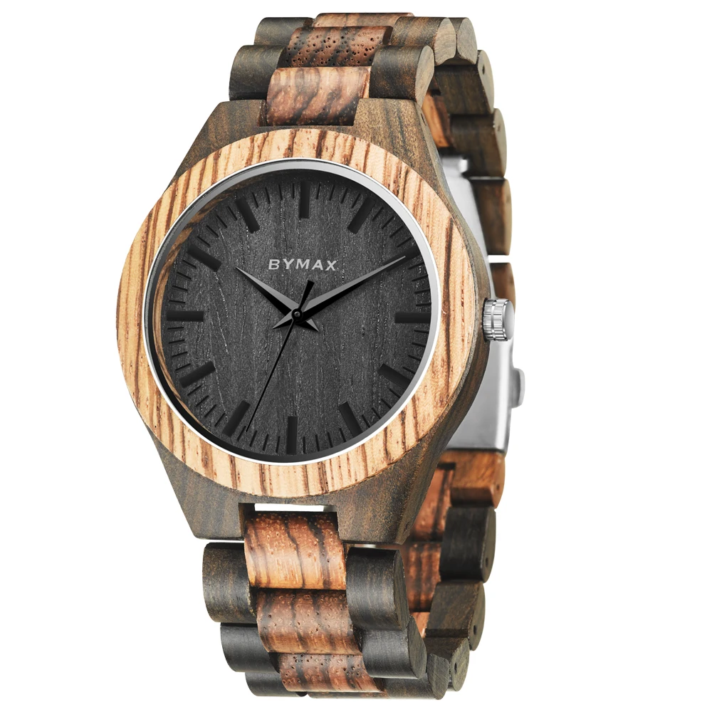 2018 hot japan movement mens wooden watch your brand logo wood watch for men
