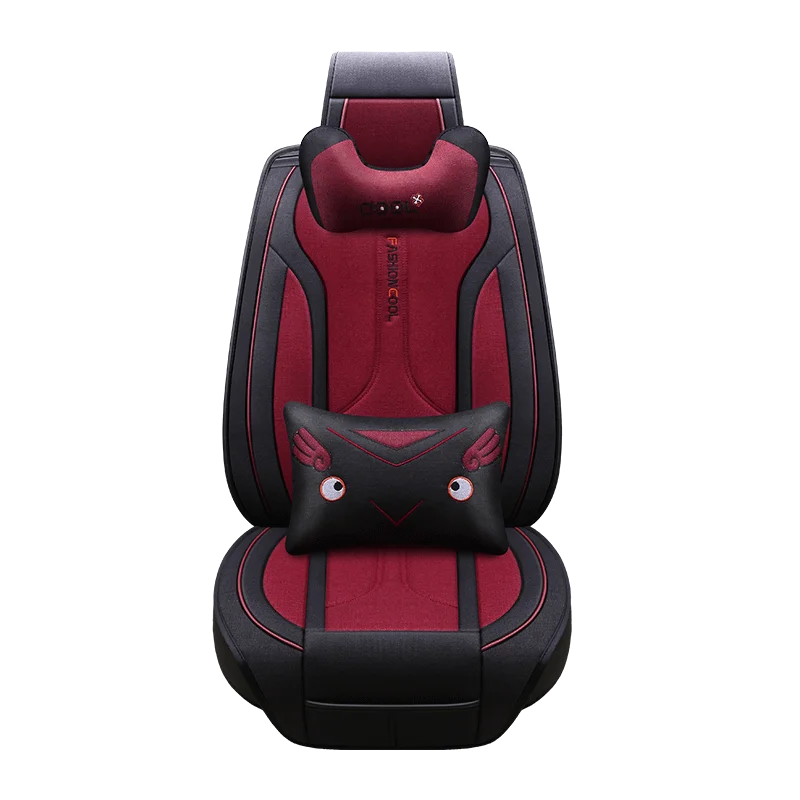 

Free shipping car Seat Covers Breathable Comfortable Car Seat Covers Waterproof Full Set fit four season car seat cushions, Black/purple/pink/ beige/red/brown