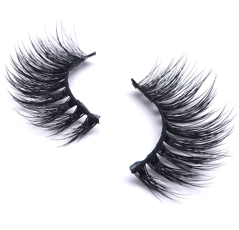 

Worldbeauty Wholesaler 3D False Eyelashes faux mink silk lashes, Black