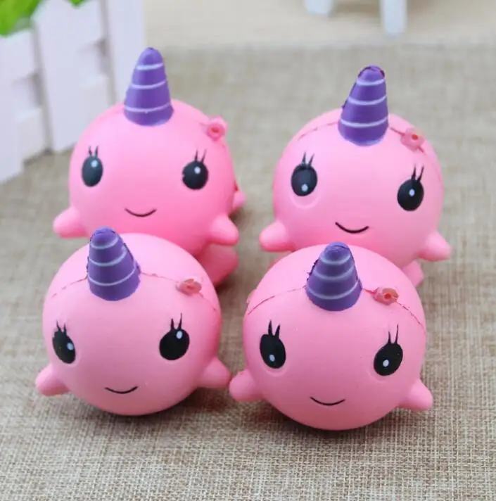 pink narwhal squishy