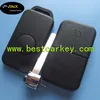 Hot selling 1 button flip key shell 2 track without logo with light for replacement key shell