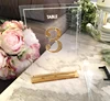 Custom place card Mirror Clear wedding standing acrylic wedding table number