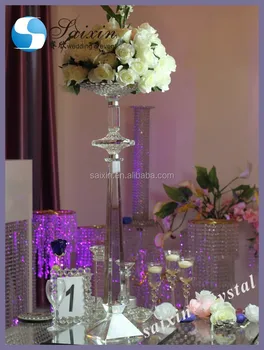 Beautiful Crystal Flower Stand For Wedding Decoration Zt 229 Buy