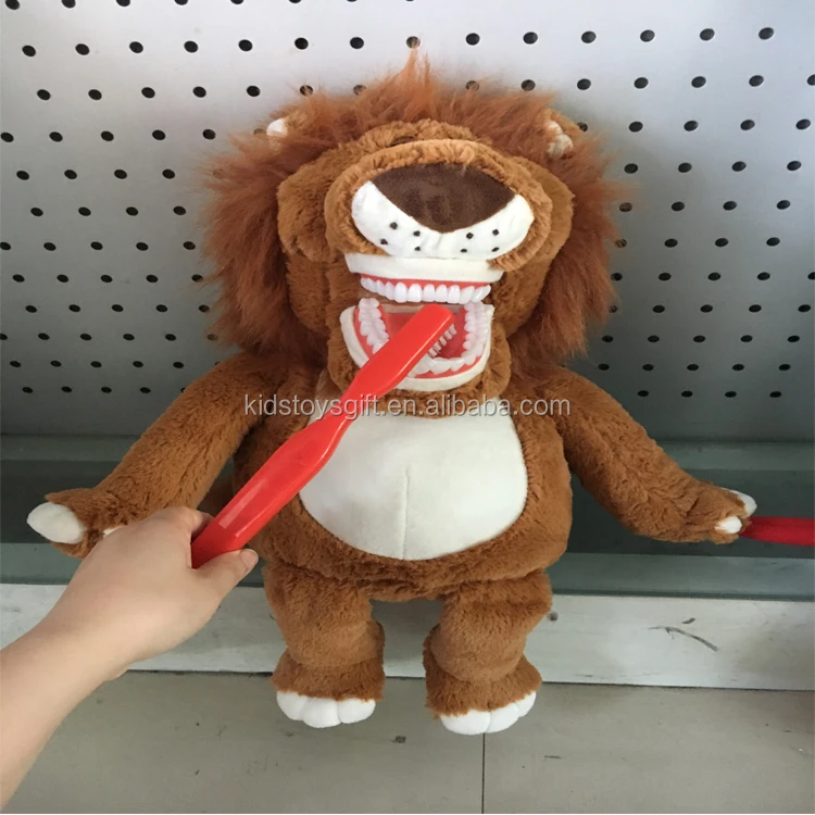 Dental Kids Cute Plush Eucational Brushing Big Tooth Dinosaur Toy Buy