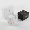 custom black white cosmetic perfume vial perfume packaging box design templates