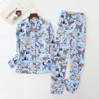 

Wholesale Womens Pajamas Sleepwear Pijamas Women 2 Pieces Cotton Loungewear Women