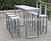 PP plastic sheet Outdoor bar table, with bar chairs