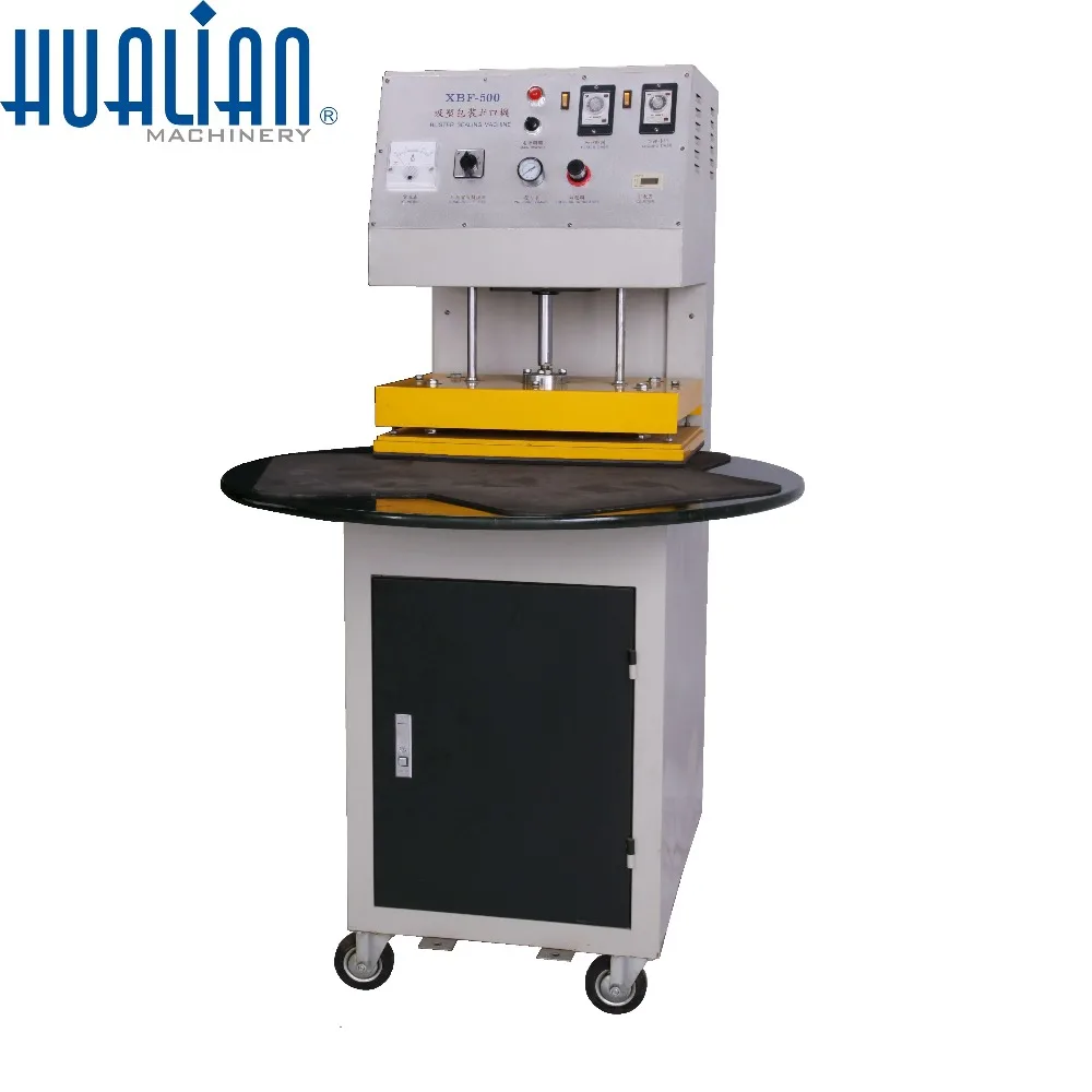 
XBF-500 HUALIAN Blister Sealing Machine Automatic Plastic Blister Paper Cardboard Heat Sealing Machine 