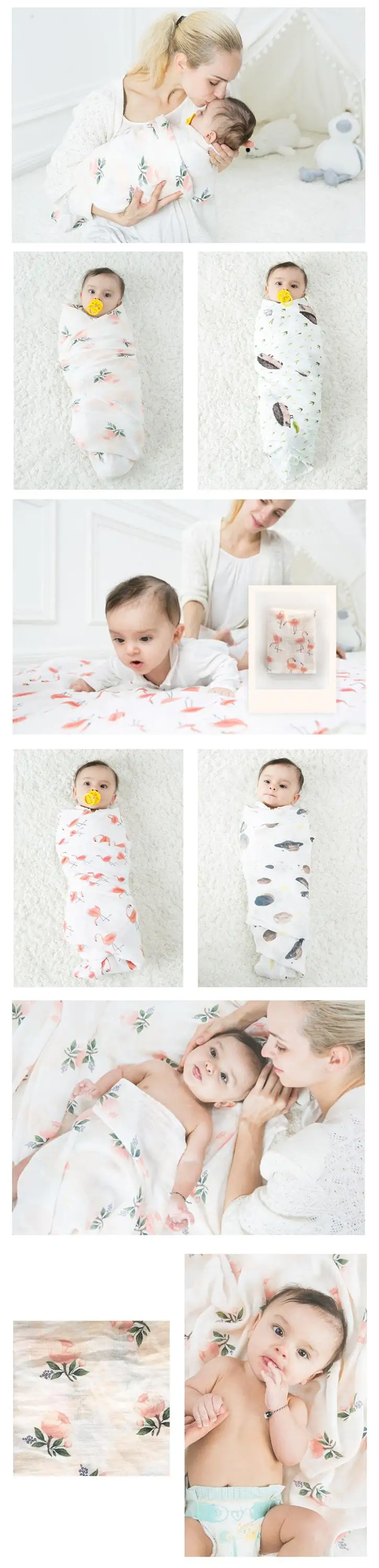 plain white swaddle