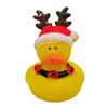 Wholesale promotional natural custom cute christmas rubber bath duck