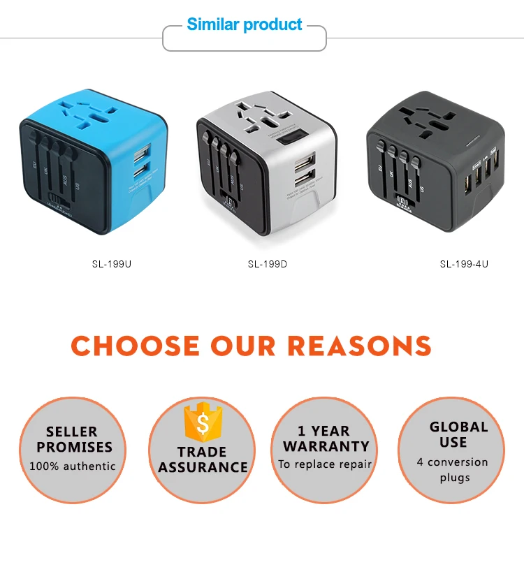 business coporate gifts travel adapter with 2 USB business gift set promotional gift item 