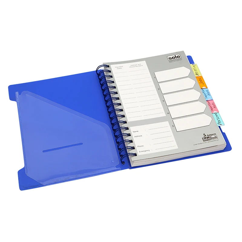 A5 Custom Tickler Luxury Personal Portfolio Spiral Notebook Buy