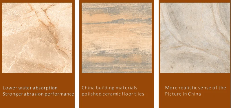 600*600 Porcelain Rustic Tiles Polished Glazed Floor and Wall Tiles