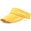 Outdoor Golf Empty Top Hat Printed Logo Sports Sun Visor Hat Volunteer Advertising Cap Sunscreen cap
