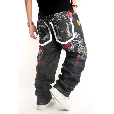 Stock hip hop dancers loose big size skateboard baggy jeans
