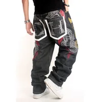 

Stock hip hop dancers loose big size skateboard baggy jeans