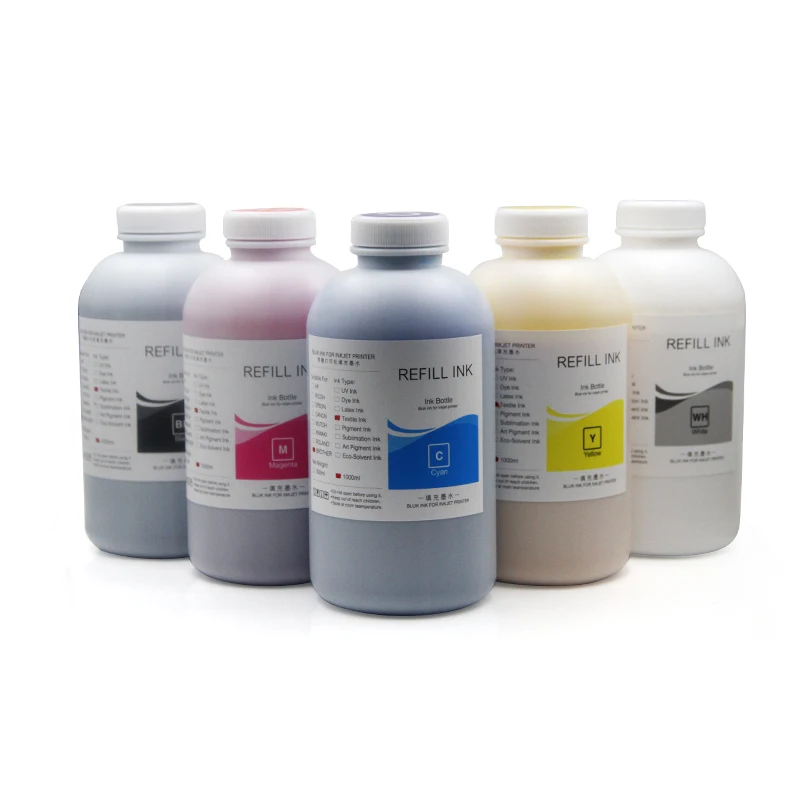 
OCBESTJET Textile Pigment Printing Inks 1000ML/Bottle Gtx For Brother GT 361 GT 381 GT 541 GT782 GT 341 GT 361 GT 381 Printer 