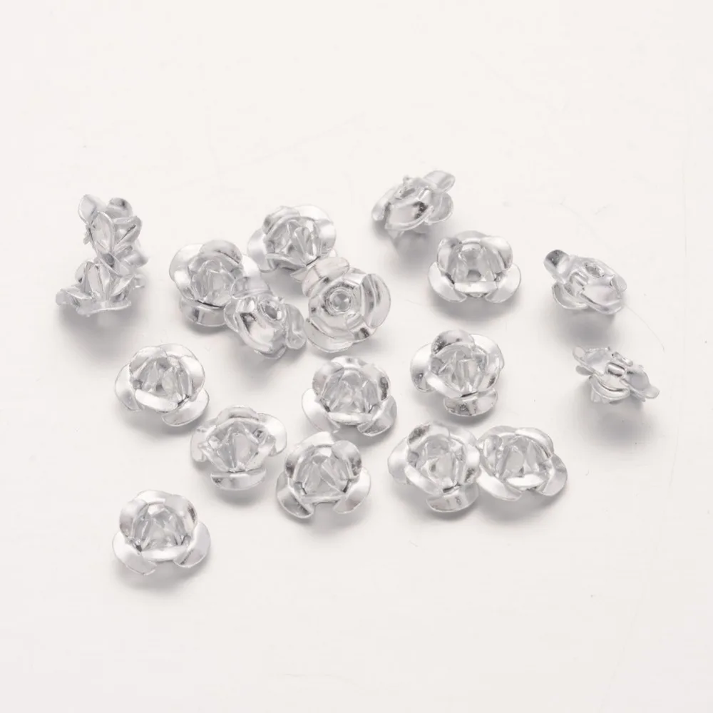 

High Quality Diy Aluminum Beads Rose Flower Metal Beads for Jewelry Making