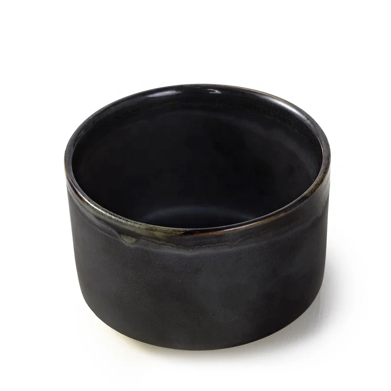 

Wholesale Handmade Black Glaze Matcha Tea Bowl Gaiwan