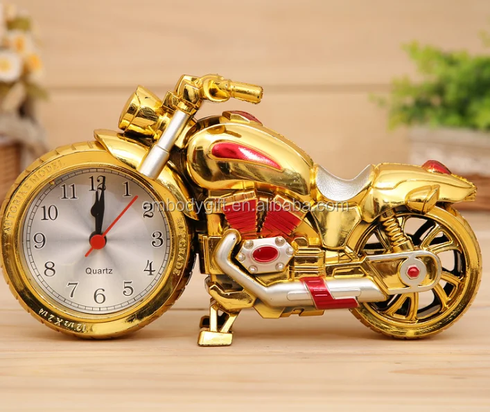 New Arrival Rotated Car Shape Creative Light Alarm Clock Desk Clocks