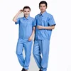 Unisex Factory Custom Garage Uniform Work Out Blue Wear Rough Workwear