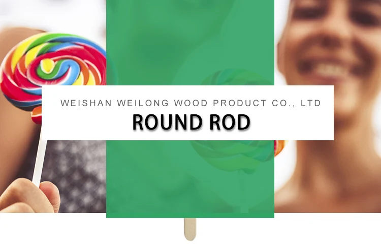 Food Grade White Birch Hot Sale Cheap Custom  Wood Round Bar  Sticks