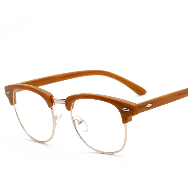 

Optical Glasses Men Brand Designer Eyeglasses half rim frame Vintage Prescription glasses women Myopia 9578 eyewear de 106201