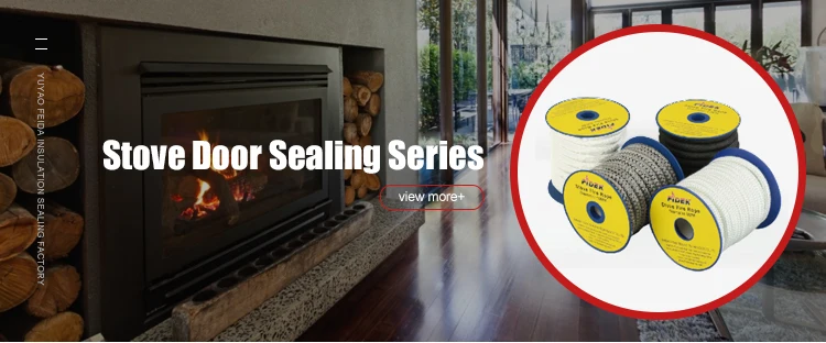 Stove Door Furance And Boiler Burner Glass Fiber Stove Gasket Rope