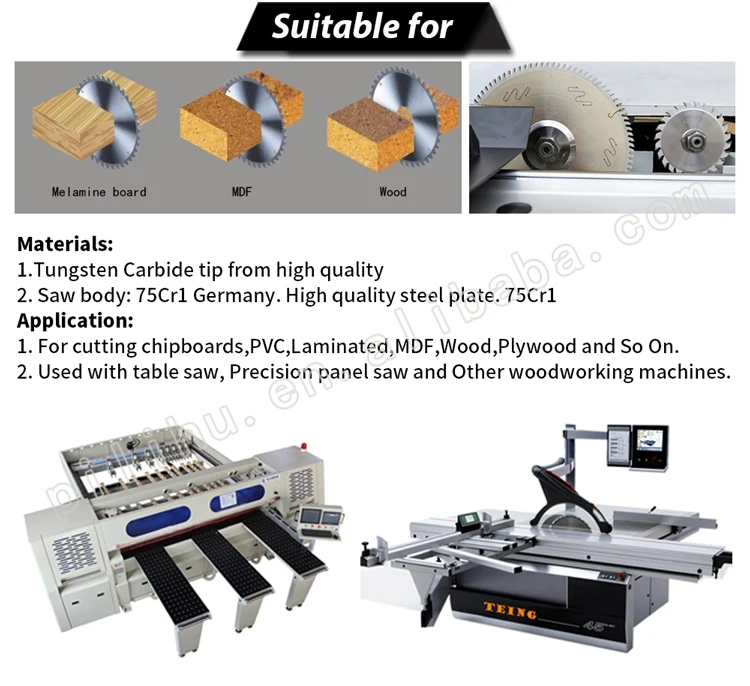 300mm Circular Mdf Saw Blade For Laminated Boards Panels Hard Wood