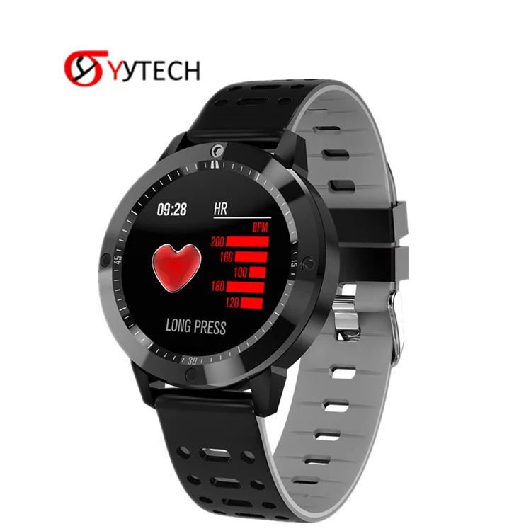 

SYYTECH Hot CF58 Smart Watch Heart Rate Blood Pressure monitoring Sports Pedometer waterproof smartwatch Bracelet phone, Black red;black yellow;black gray;black