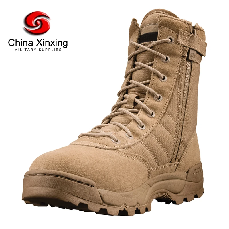 

Xinxing Military desert swat boots khaki tactical army US.soldier polyester oxford rubber sole boots