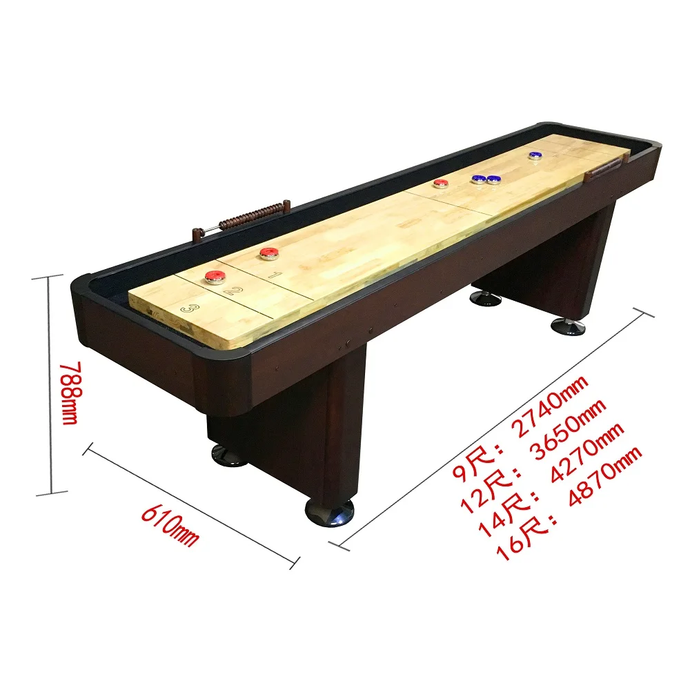 

High Quality 9 inches Shuffleboard Table, Wood color