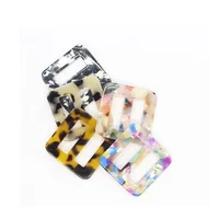

Factory direct wholesale High quality Horn buckle square Resin buckle for wind coat decoration