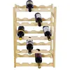 Home durable wood free standing storage shelf 5 tiers wine display rack 20-bottle wooden wine rack for dining room or cellar