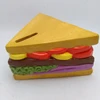 Funny sandwich shaped money box ,handmade ceramic money saving box