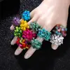 2019 New Arrive Bohemia Beads Ring Colourful Stone Retro Resin Rings for Women Gift