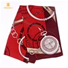 Screen Printed Custom Chain Pattern Mongolian Wool 100S Long Scarf