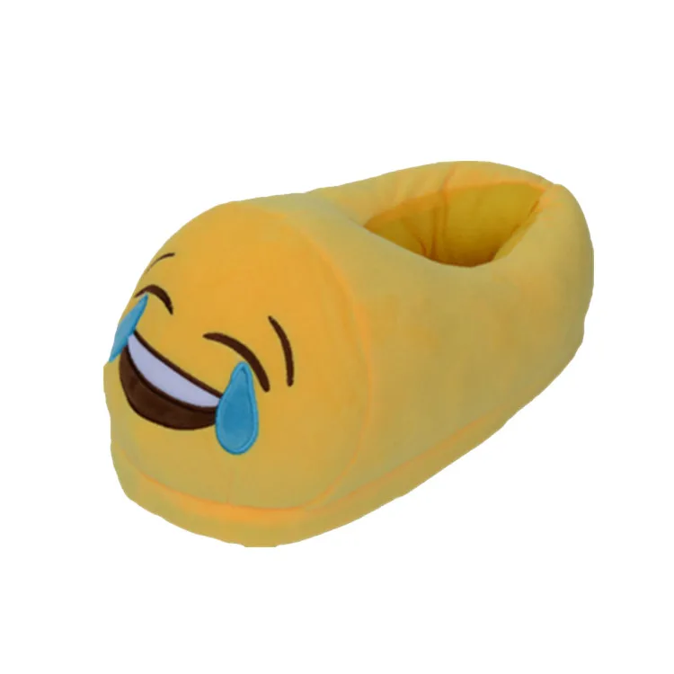 Cute Emoji Slippers Smiley Face Plush Slippers For Women Man Kids - Buy ...