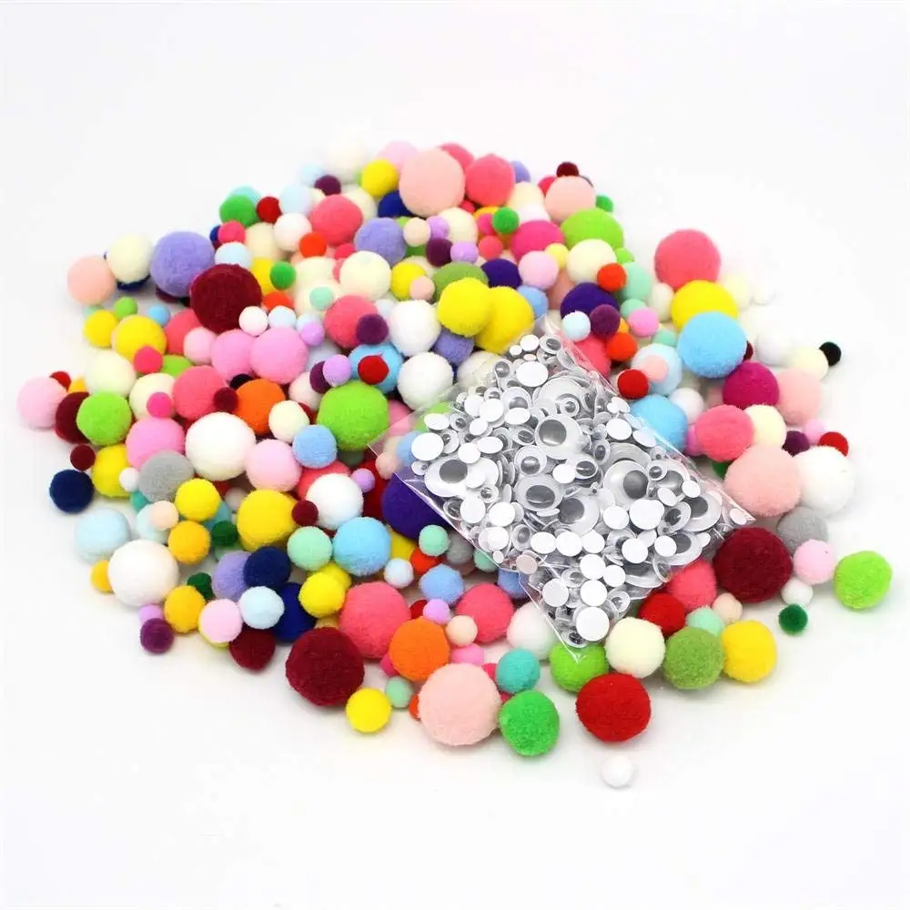 HotDiyCraft Giant Wiggle Googly Eyes Sticky Patch large Size 25 mm 10 Pcs Multi Color Assorted Non Self Adhesive Big Wiggly Googlie Stickies