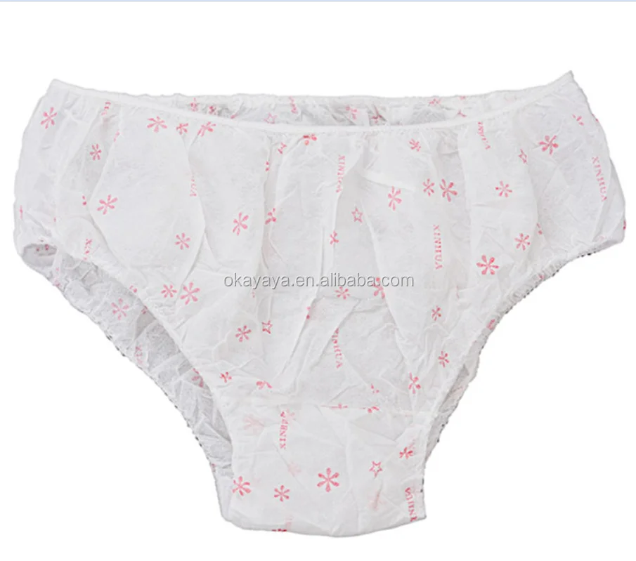 Disposable Printed Briefs Ladies' Panties Disposable Hospital Knickers