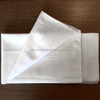 plain white handkerchief