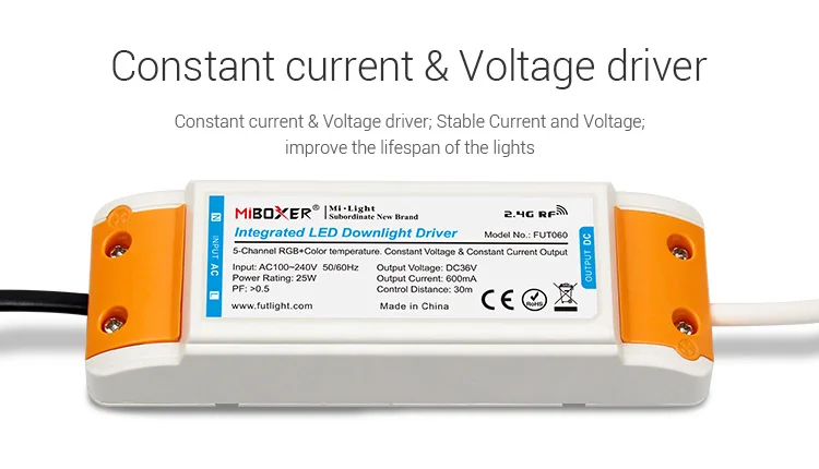 RGB+CCT 25W 2000LM 50000 lifespan roof down led  light anti dazzled chip LED  wireless 2.4g rf control factory