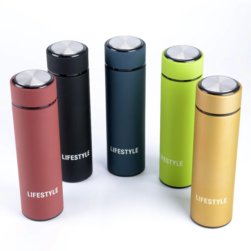 

16 Oz Powder Coated Stainless Steel Double Wall Vacuum Insulated Travel Cup Tumbler With Infuser filtered