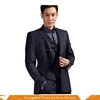 Custom blended fabric made good quality suit for man