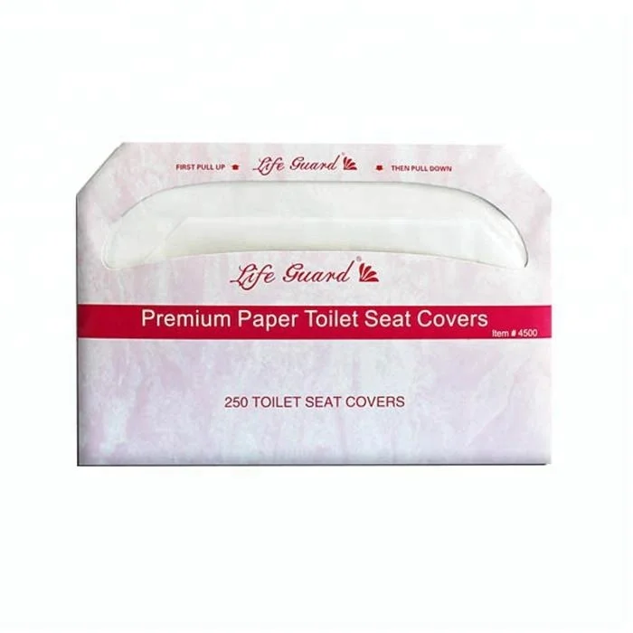 promotional 1/2 fold disposable flushable toilet seat cover paper